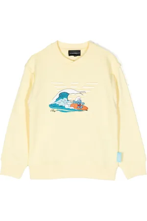 Emporio Armani X Smurfs cotton sweatshirt