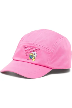 Emporio Armani X The Smurfs logo-embroidered cotton cap