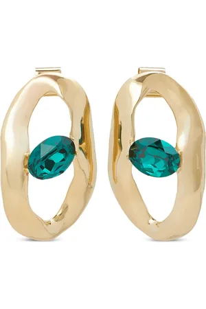 Marni Crystal-embellished asymmetric earrings