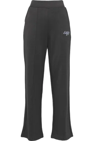 Chocoolate Logo-embroidered flared trousers