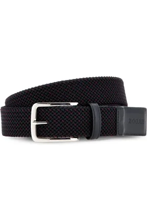 Hogan interwoven-design belt - Blue