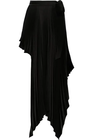 Peter Do Sliced pleated wrap skirt