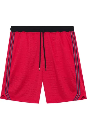 JOHN ELLIOTT Stripe-detail mesh shorts