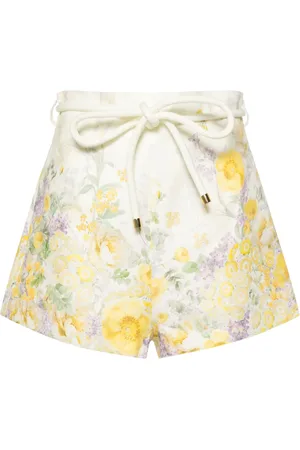 ZIMMERMANN Harmony floral-print linen shorts