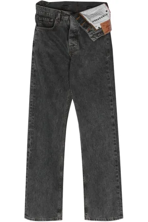 Y / PROJECT Evergreen asymmetric-waist straight-leg jeans