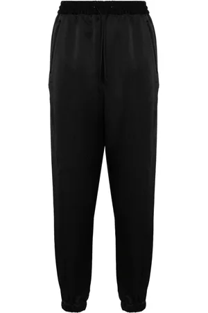 Y-3 Logo-print seersucker track pants
