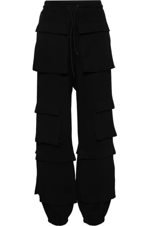 Msgm Logo-embroidered cargo track pants