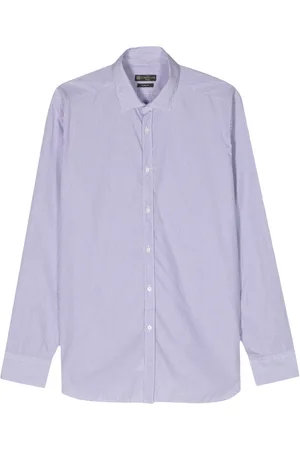 corneliani Mini-check cotton shirt