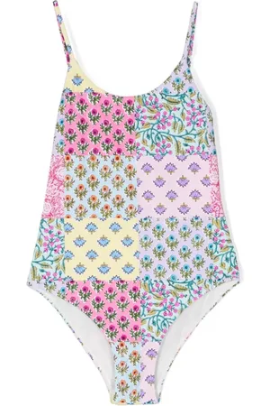 MC2 SAINT BARTH Patchwork-print swimsuit