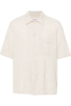 OUR LEGACY Box seersucker-texture shirt