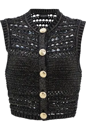 Retrofete Delma crochet-knit vest