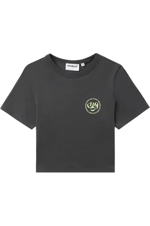 Chocoolate Logo-print cropped T-shirt