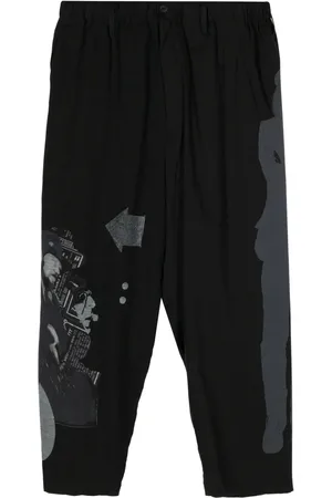 YOHJI YAMAMOTO Elasticated-waist printed trousers