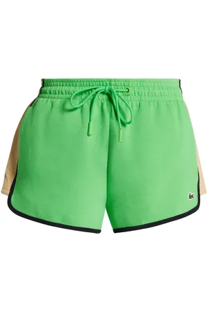 Lacoste Side-stripe jersey shorts