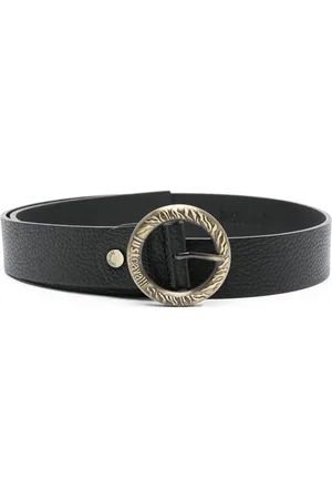 Roberto Cavalli Logo-engraved buckle belt