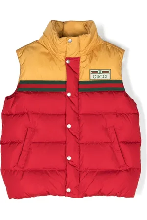 Gucci Web-stripe padded gilet