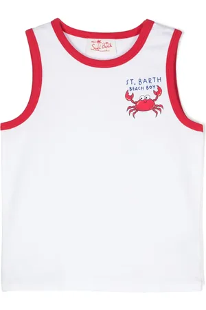 MC2 SAINT BARTH Crab Boy-print tank top