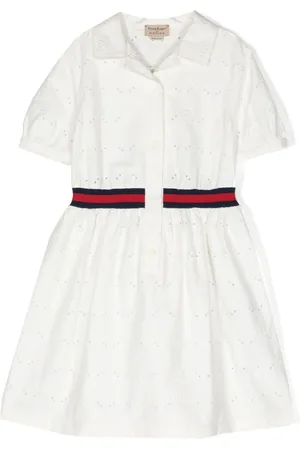 Gucci GG-embroidered cotton shirtdress