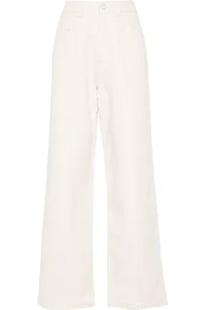 Kiton High-waisted straight-leg jeans