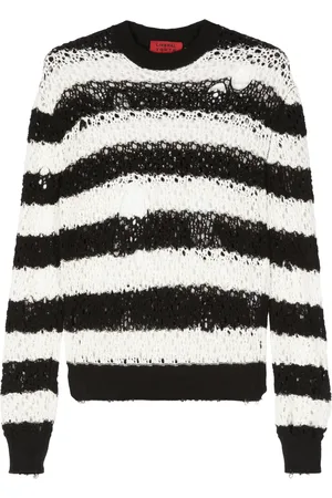 Liberal Youth Ministry Striped cut-out detail jumper