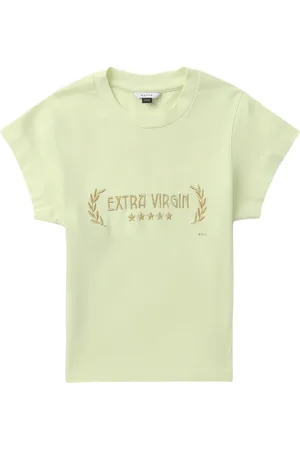 Eytys Zion slogan-embroidered T-shirt