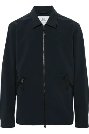 Woolrich Logo-patch zip-up jacket