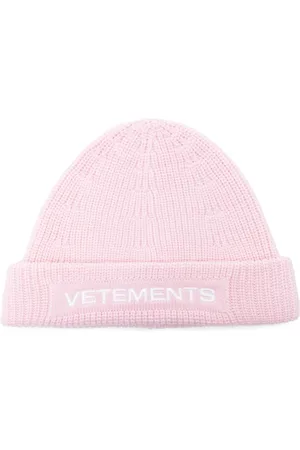 Vetements Logo-embroidered merino beanie