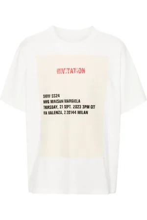 Maison Margiela Invitation-patch cotton T-shirt