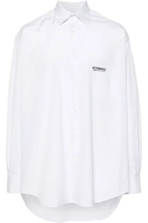 Vetements Striped cotton shirt