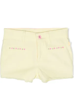 Billieblush Stud-embellished raw-cut shorts