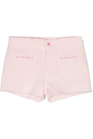 Billieblush Stud-embellished raw-cut shorts
