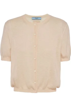 Prada Short-sleeved cashmere cardigan