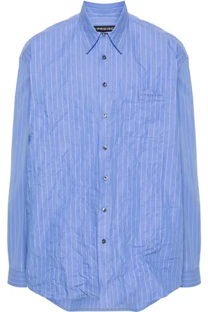 Y / PROJECT Embroidered-logo cotton shirt