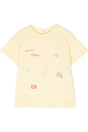 Emporio Armani Logo-embroidered cotton T-shirt