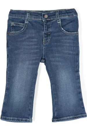 Emporio Armani Logo-embroidered straight-leg jeans
