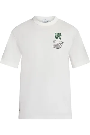 Lacoste Patent-print cotton T-shirt