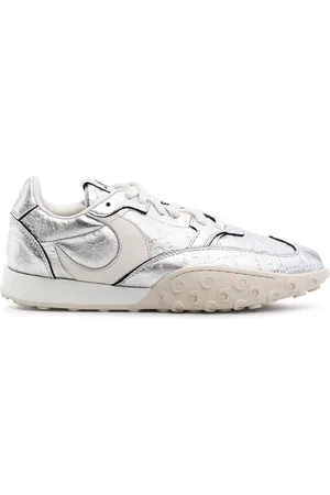 Marine Serre MS Rise laminated sneakers