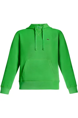 Lacoste Logo-embroidered cotton hoodie