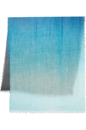 Faliero Sarti Ombr??-effect frayed scarf