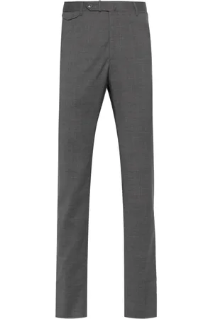 TAGLIATORE Pressed-crease tailored trousers