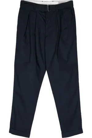 OFFICINE GENERALE Pleat-detail tapered trousers