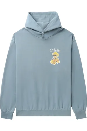 Musium Div. Graphic-print cotton hoodie