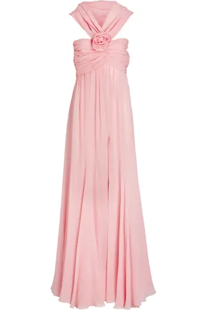 Giambattista Valli Hooded floral-appliqué silk gown