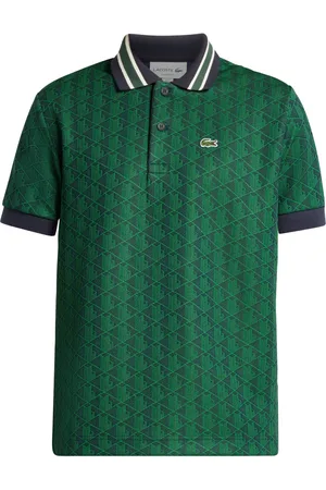 Lacoste Geometric pattern logo-appliqu?? polo shirt