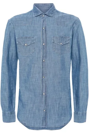 ELEVENTY Western-style cotton shirt