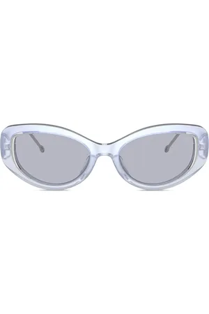 Diesel Logo-plaque cat-eye sunglasses