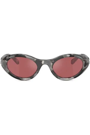 Diesel Camouflage-print oval-frame sunglasses