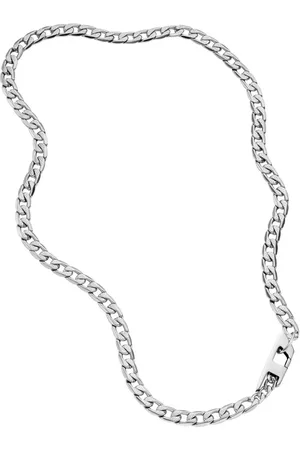 Diesel Logo-pendant curb-chain necklace