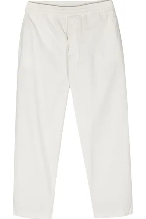OFFICINE GENERALE Elasticated-waist tapered trousers