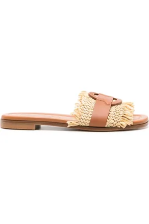 Moncler Bell leather slides